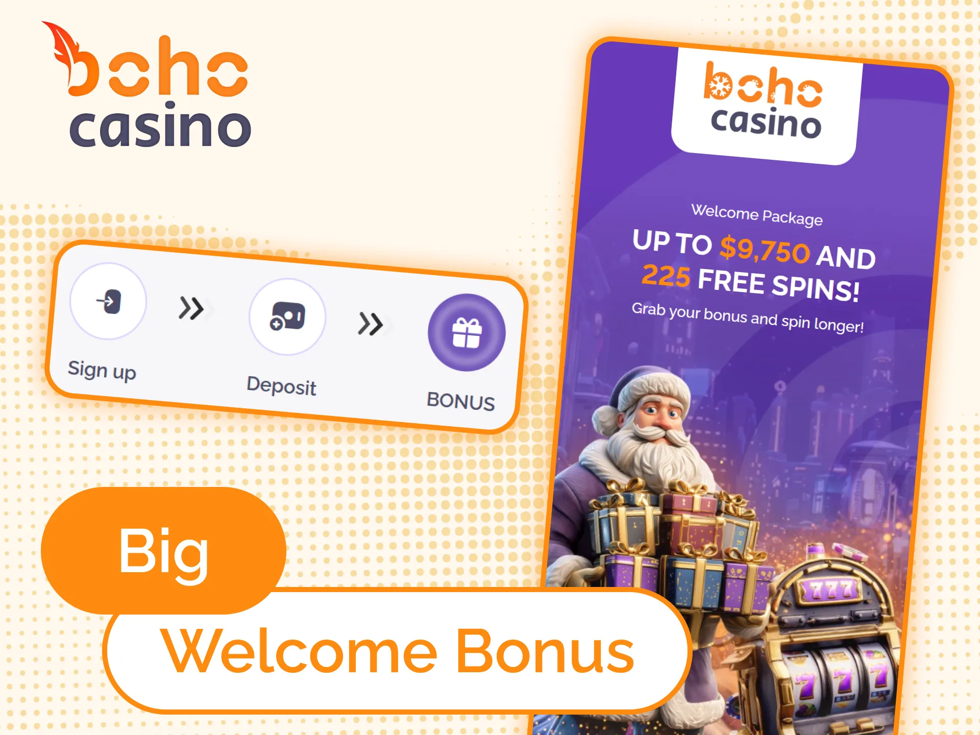 Boho Casino provides a big welcome bonus for Australia players.