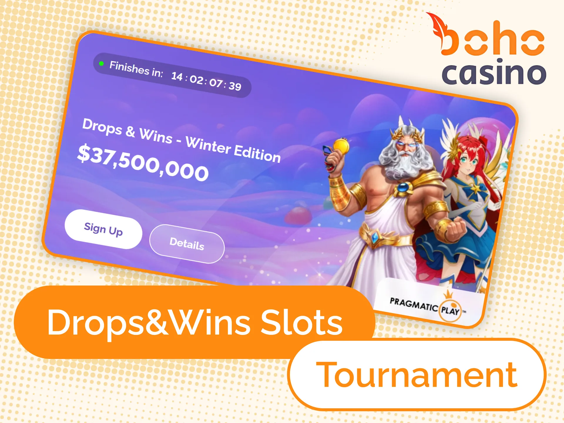 What is Drops Wins Slots Tournament at Boho Online Casino.
